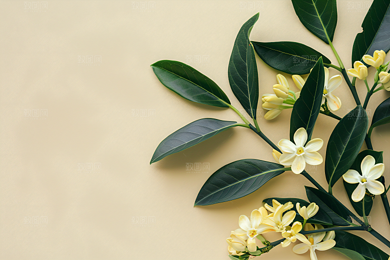 桂花植物金桂摄影图