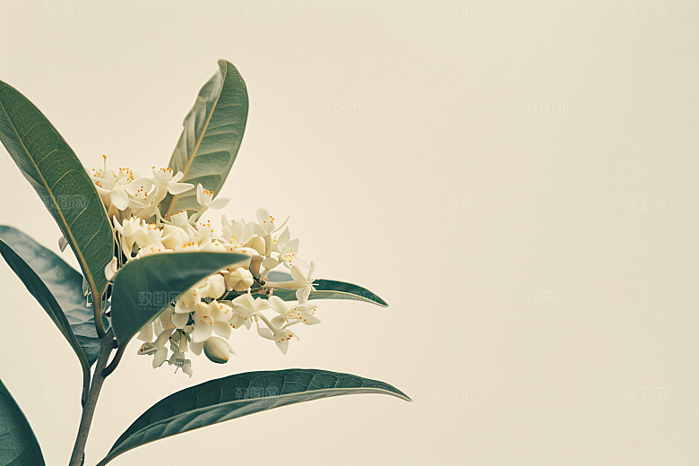 桂花初秋芳香摄影图