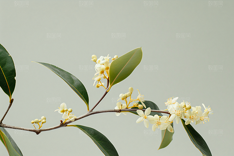桂花芳香初秋摄影图