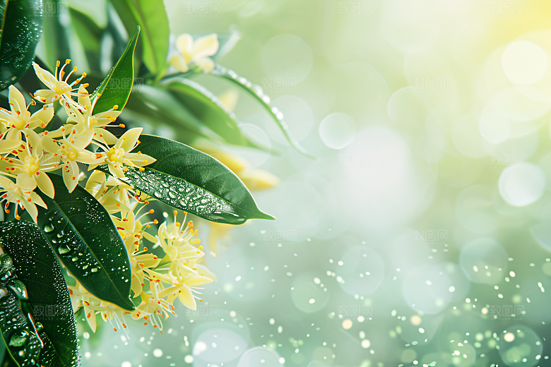 桂花四季桂芳香摄影图