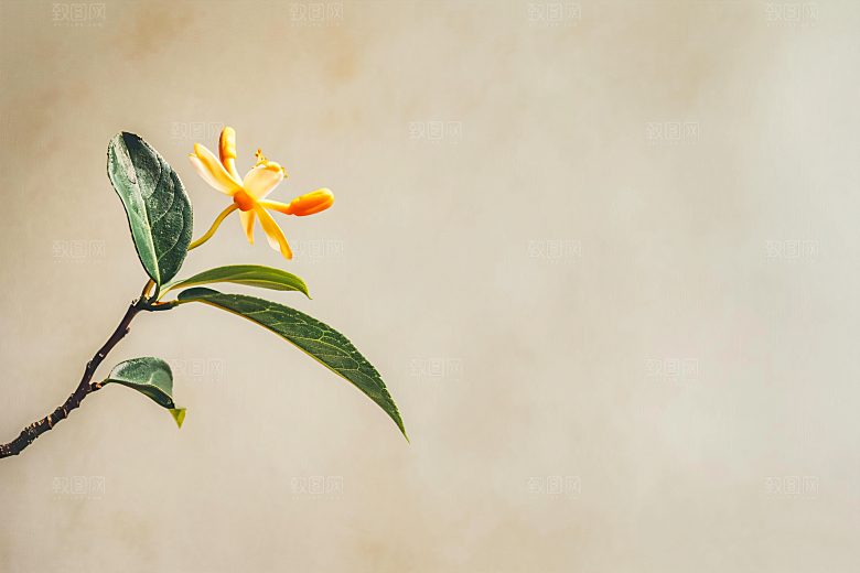桂花芬芳清新摄影图