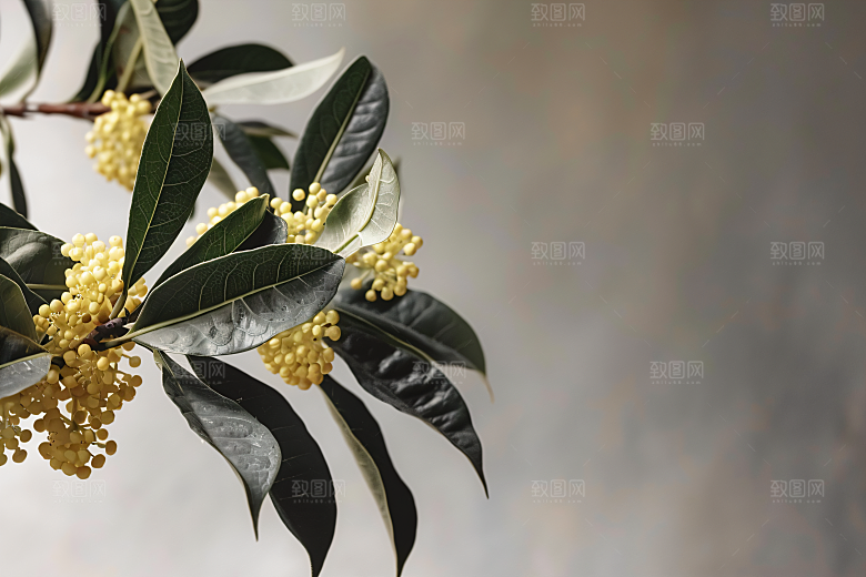 桂花花卉树木摄影图