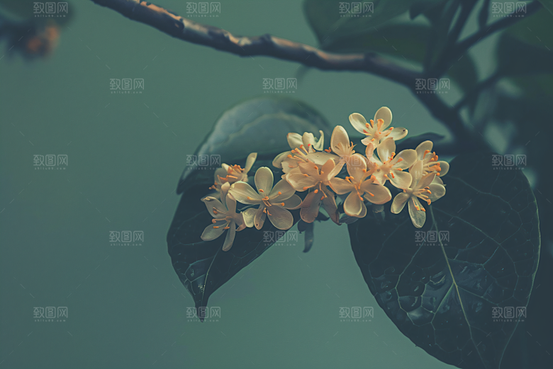 桂花高清金桂摄影图
