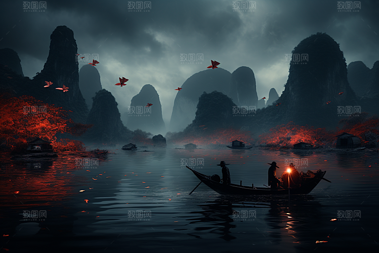 桂林山水高清自然摄影图