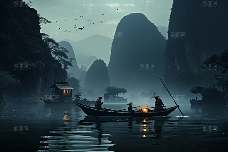 桂林山水风光高清摄影图