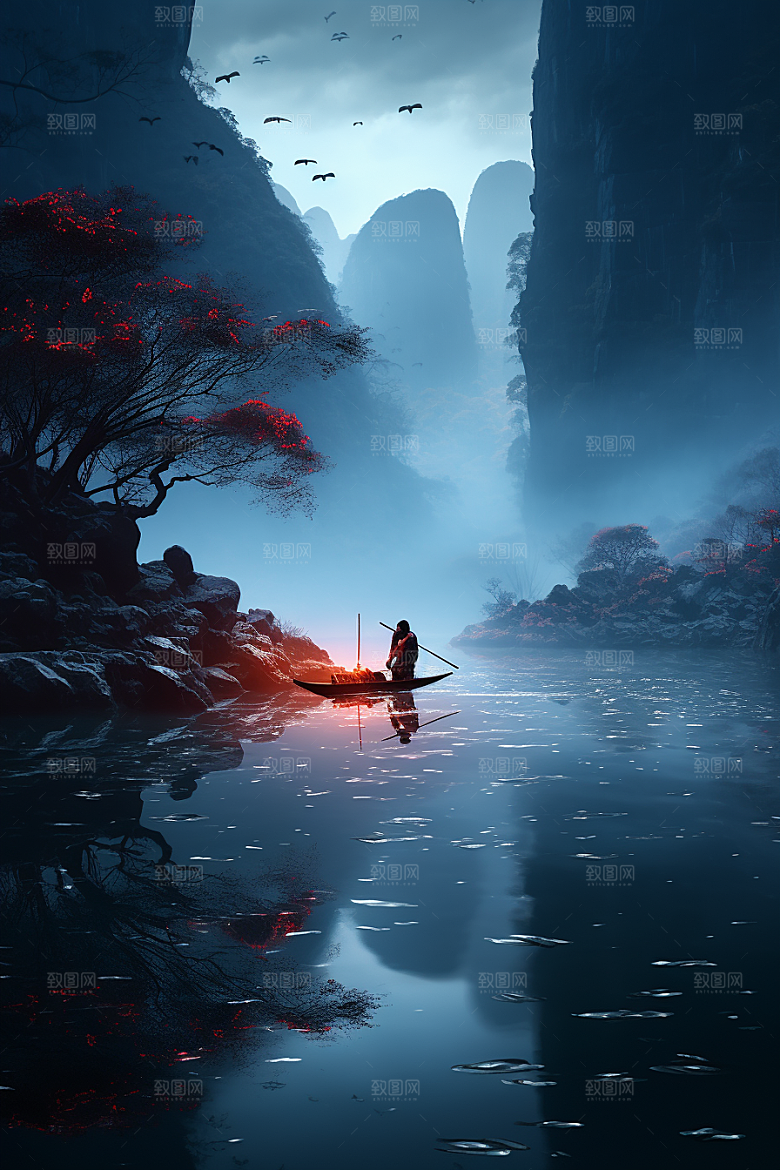 桂林山水唯美高清摄影图