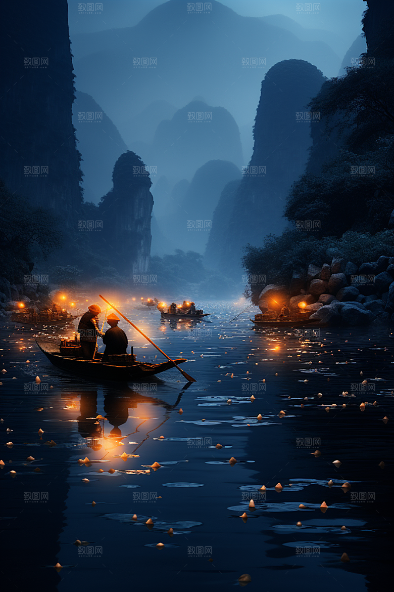 桂林山水精致大气摄影图
