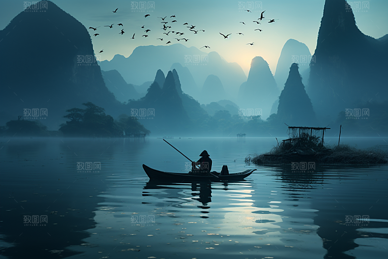 桂林山水旅游高清摄影图