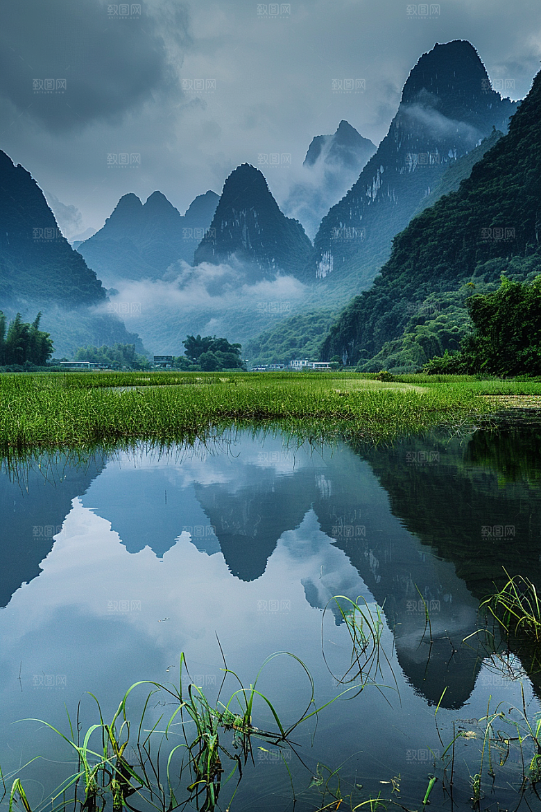 桂林山水精致自然摄影图