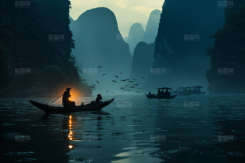 桂林山水精致高清摄影图