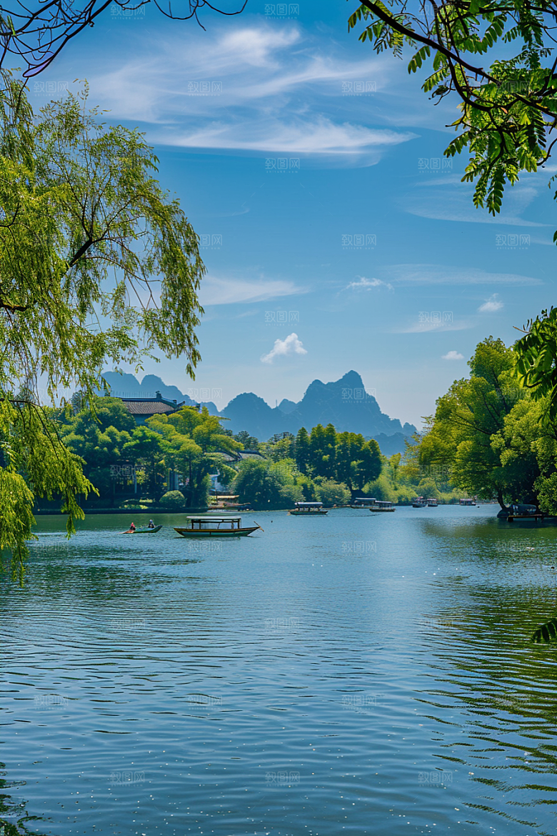 桂林山水旅行风光摄影图