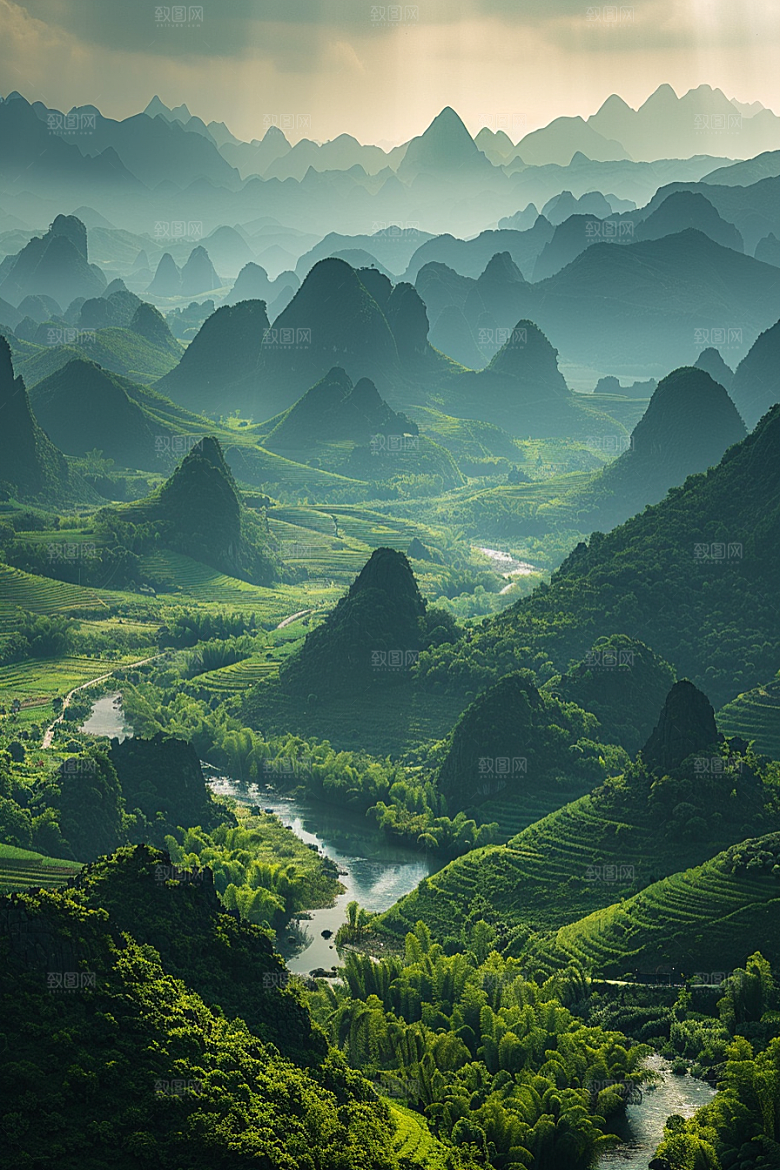 桂林山水旅行高清摄影图