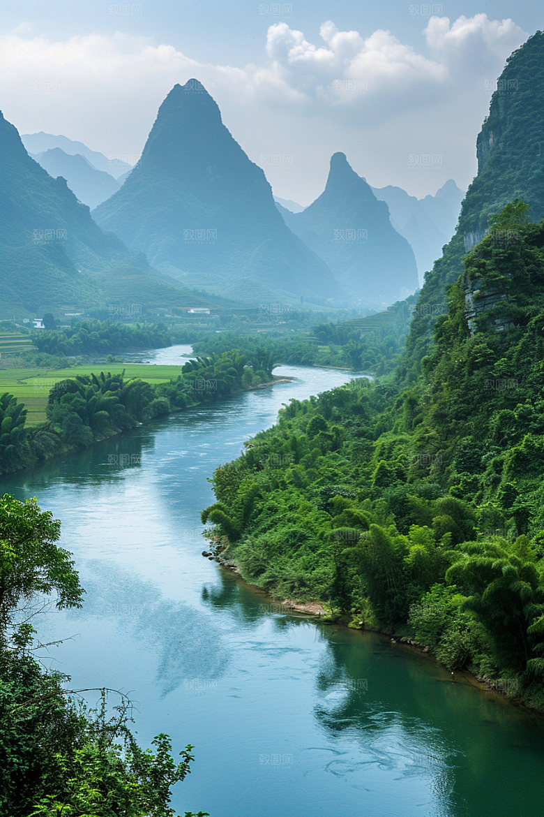 桂林山水旅行高清摄影图