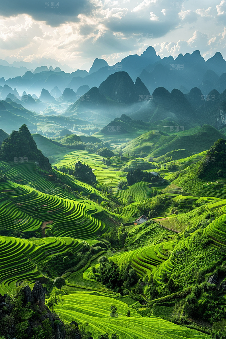桂林山水精致旅游摄影图