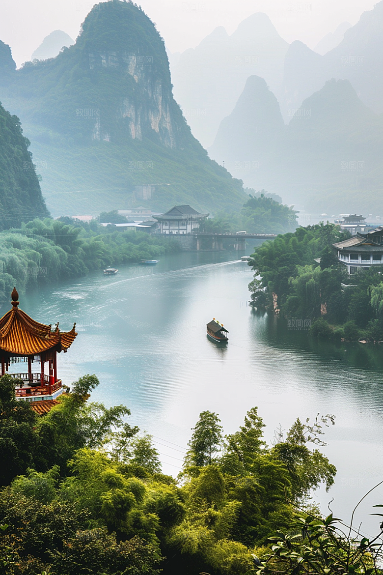 桂林山水山川高清摄影图