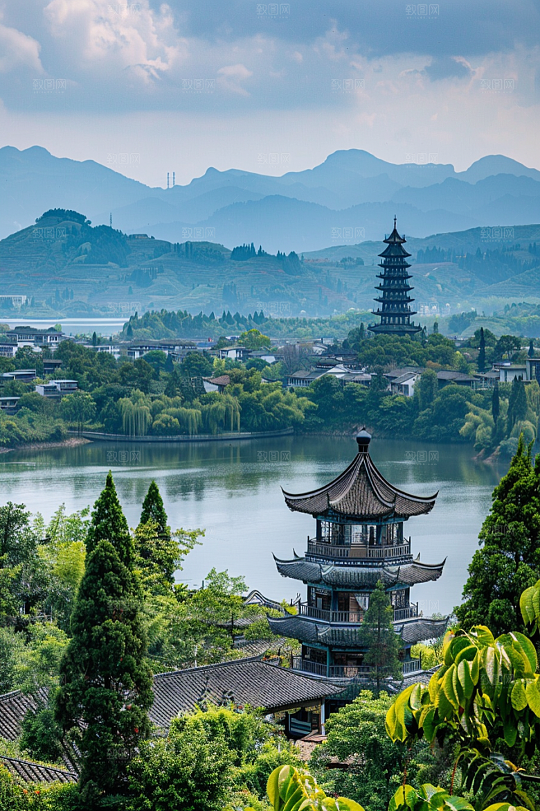 桂林山水风光旅行摄影图