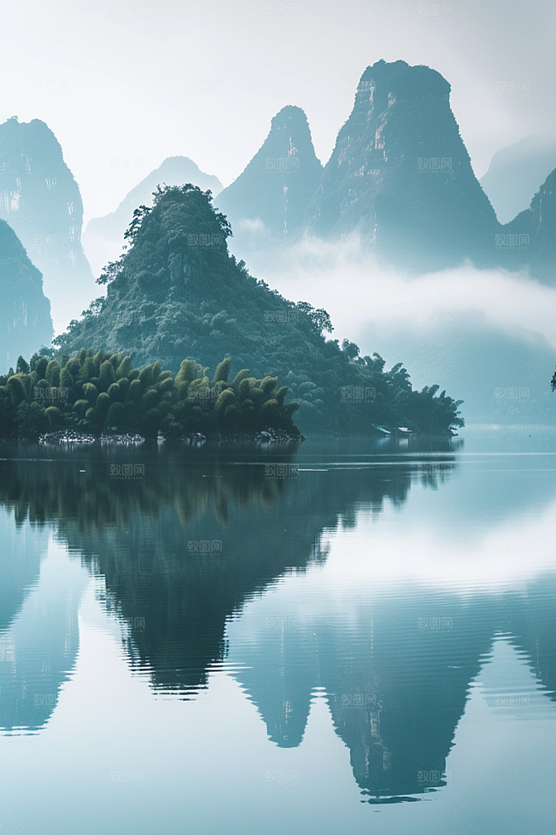 桂林山水广西精致摄影图