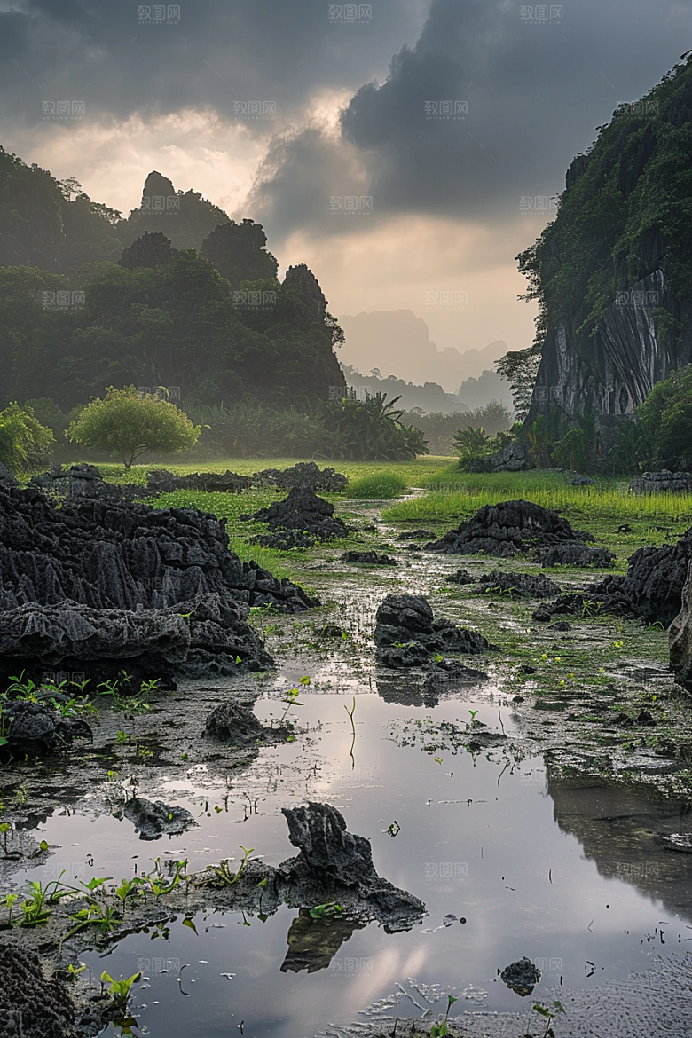 桂林山水旅行风光摄影图