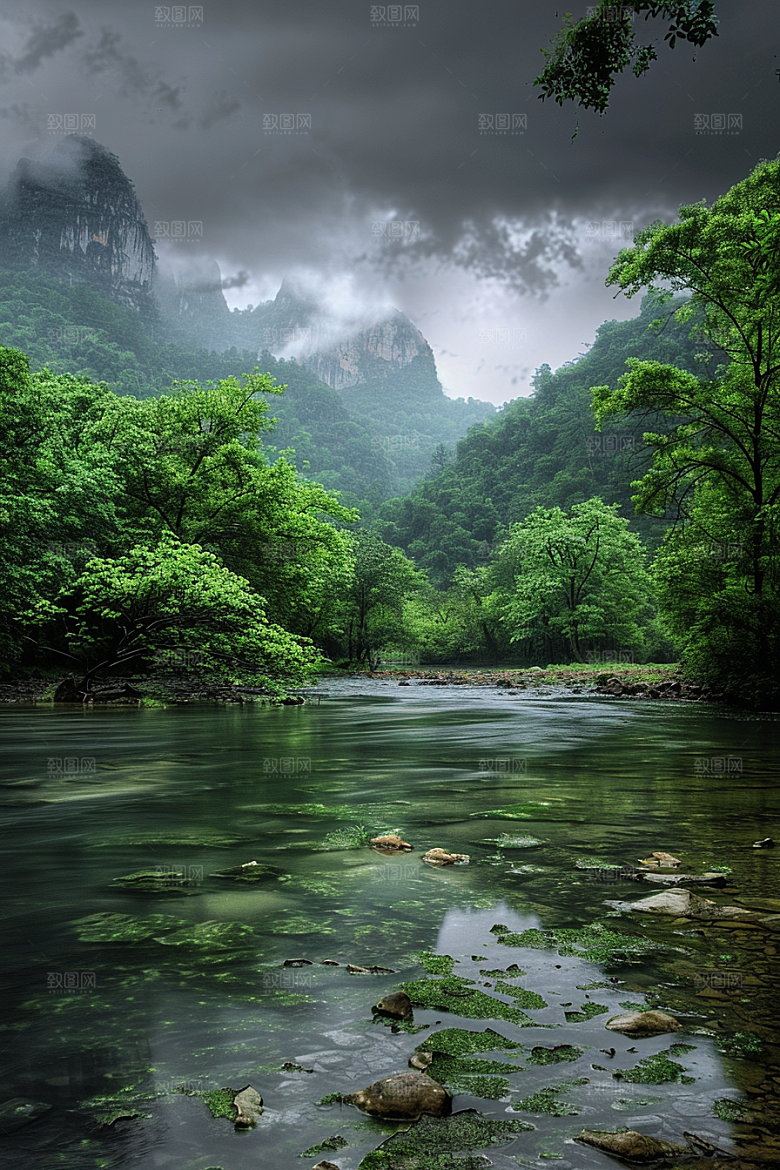 桂林山水自然精致摄影图
