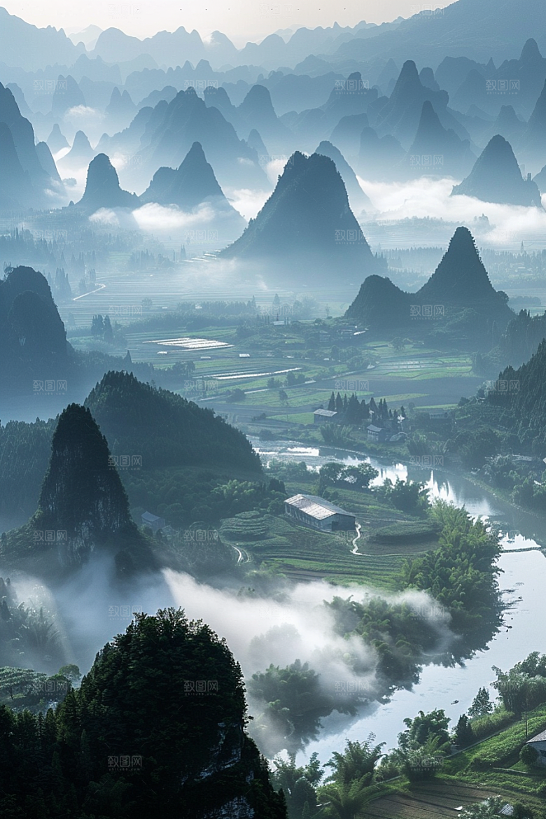 桂林山水风光旅行摄影图