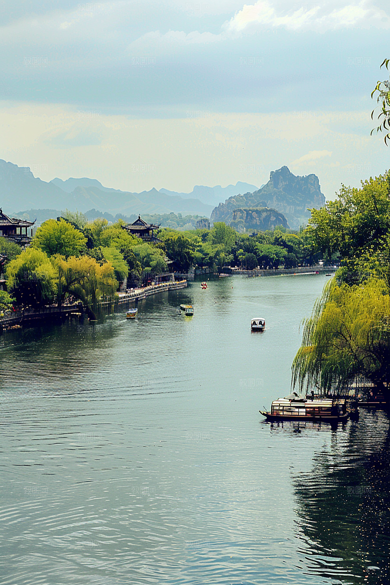 桂林山水山川旅游摄影图