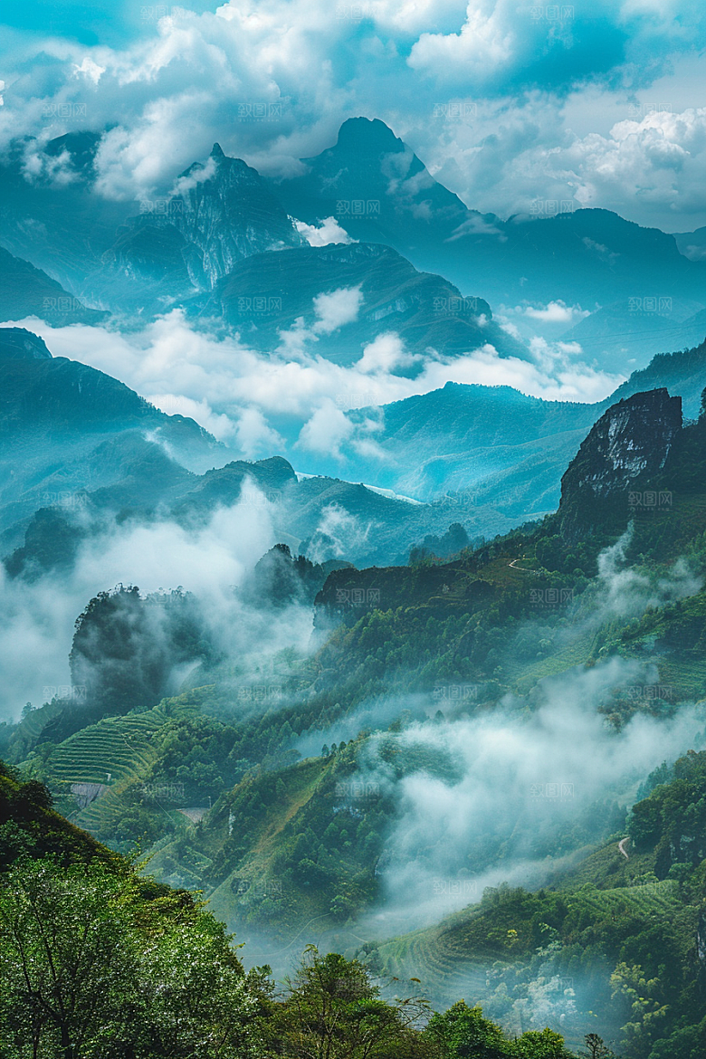 桂林山水风光广西摄影图