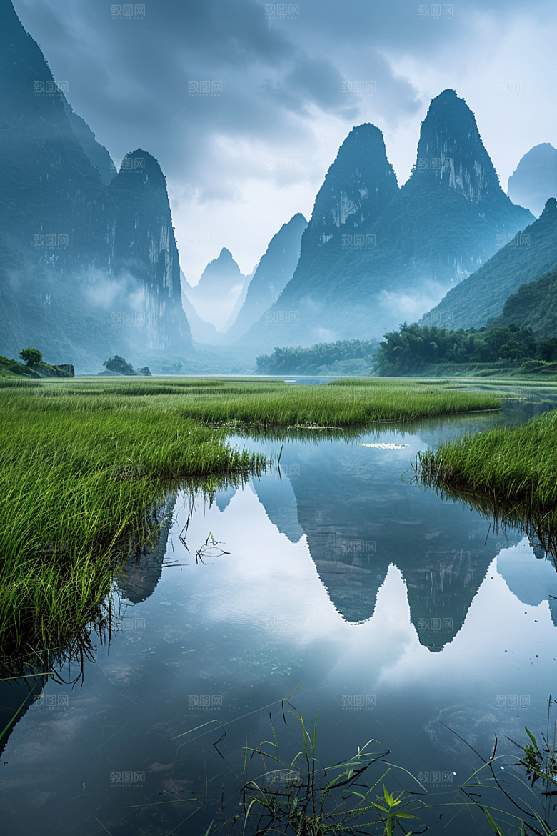 桂林山水精致自然摄影图