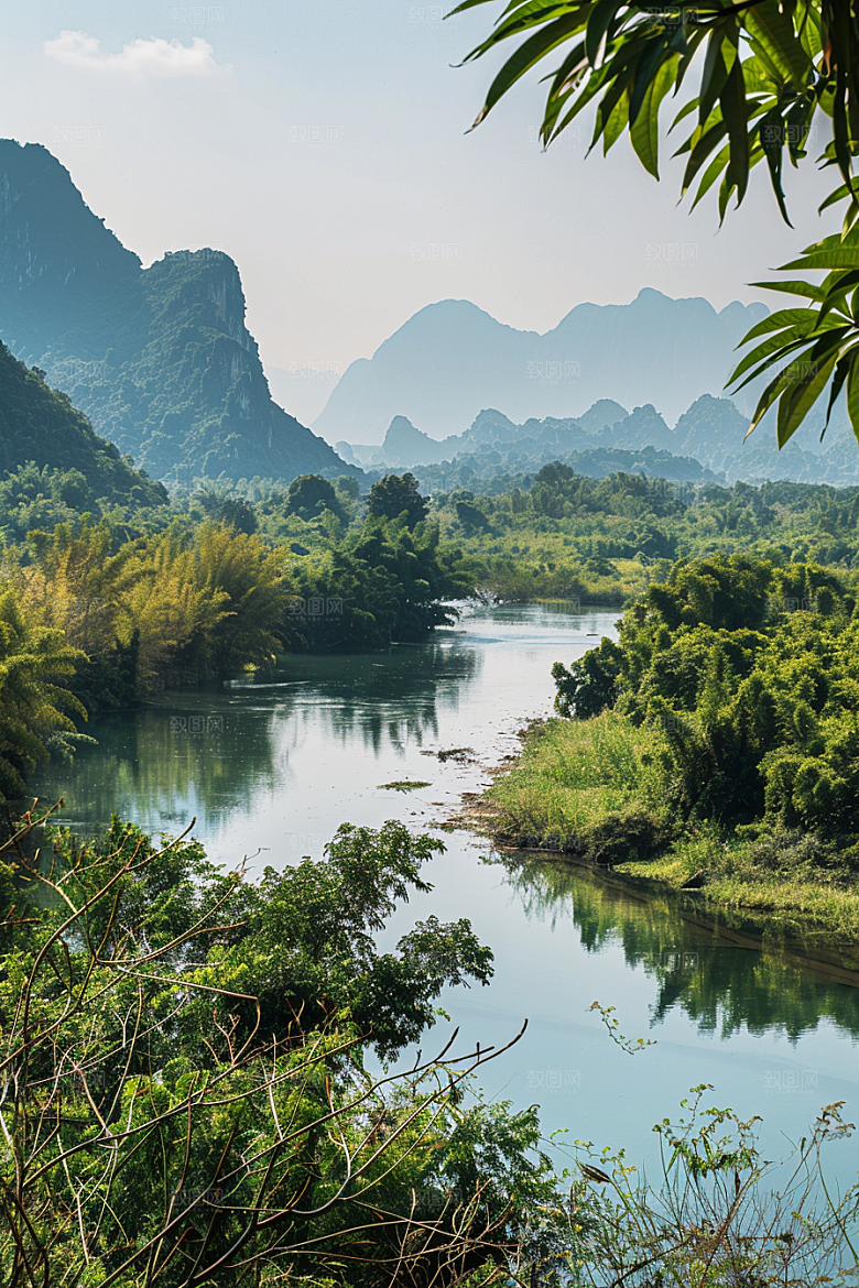 桂林山水旅游自然摄影图