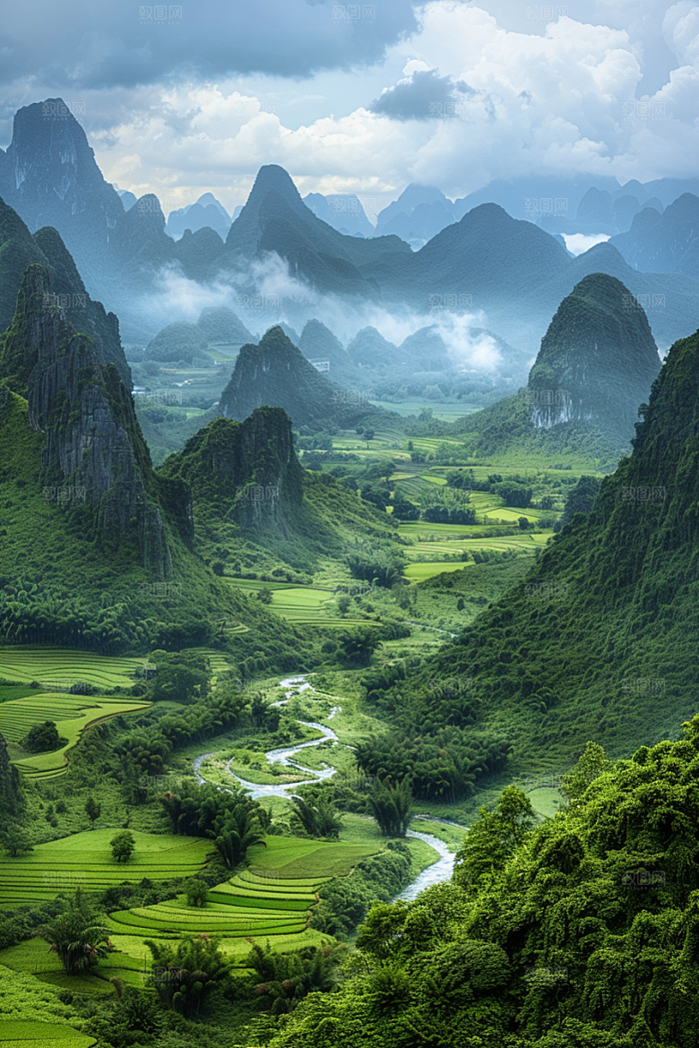 桂林山水旅游唯美摄影图