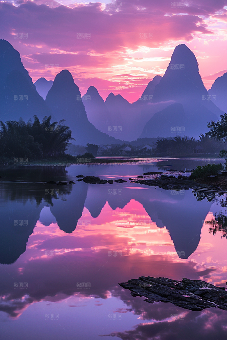桂林山水自然高清摄影图