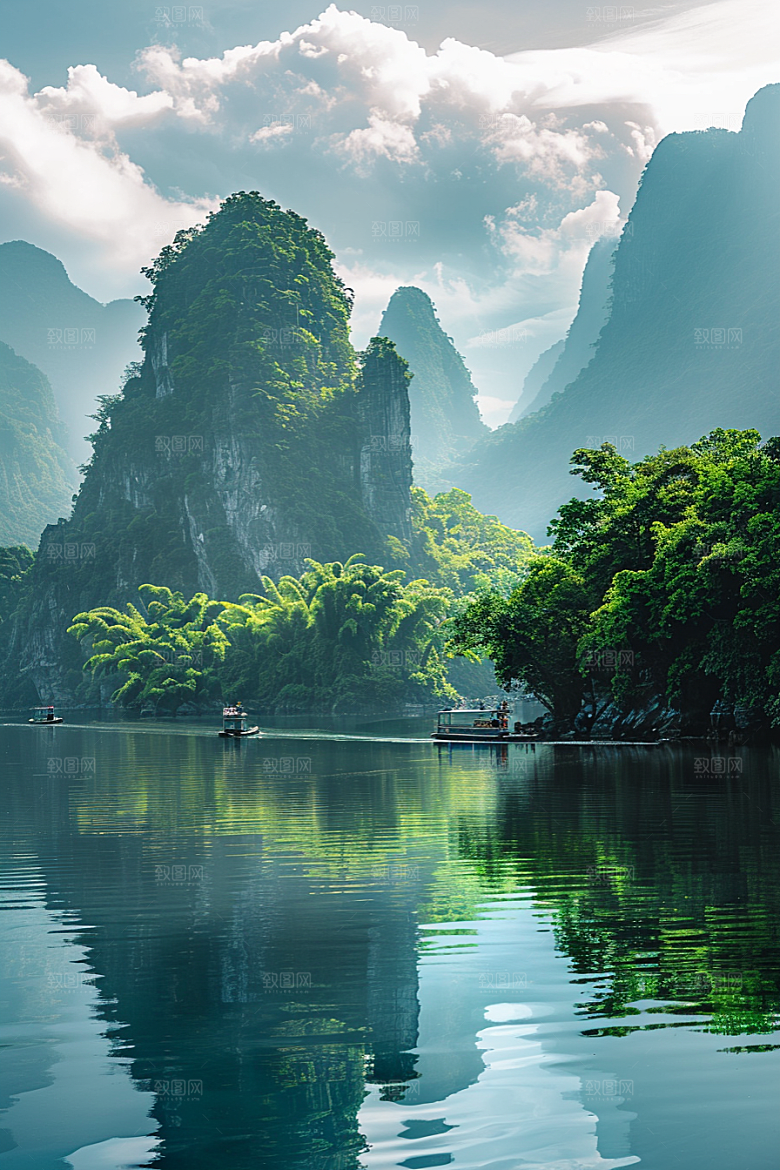 桂林山水唯美高清摄影图