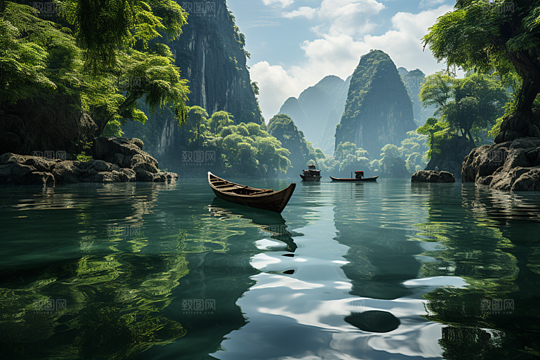 桂林山水唯美大气摄影图