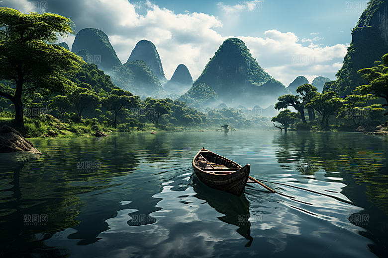 桂林山水自然高清摄影图