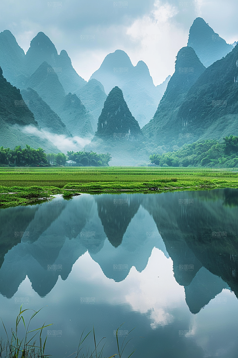 桂林山水广西精致摄影图