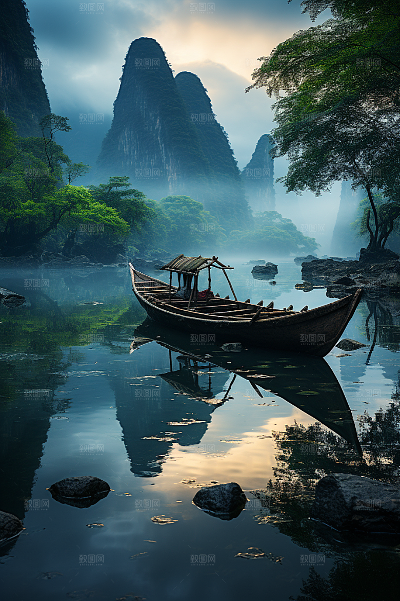 桂林山水精致旅游摄影图