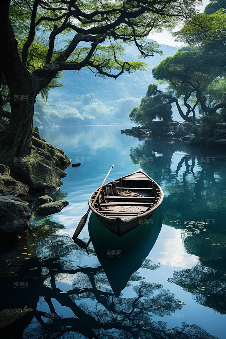 桂林山水广西阳朔摄影图
