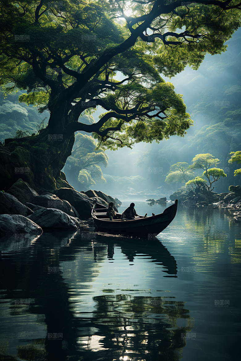 桂林山水漓江旅游摄影图