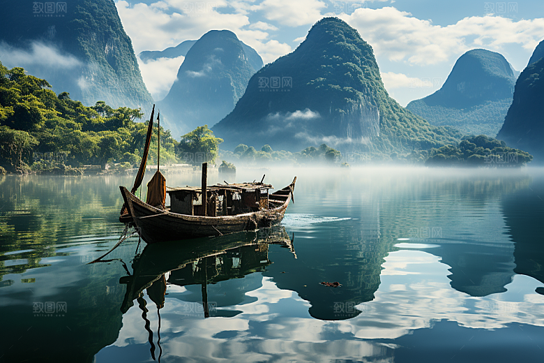 桂林山水精致自然摄影图