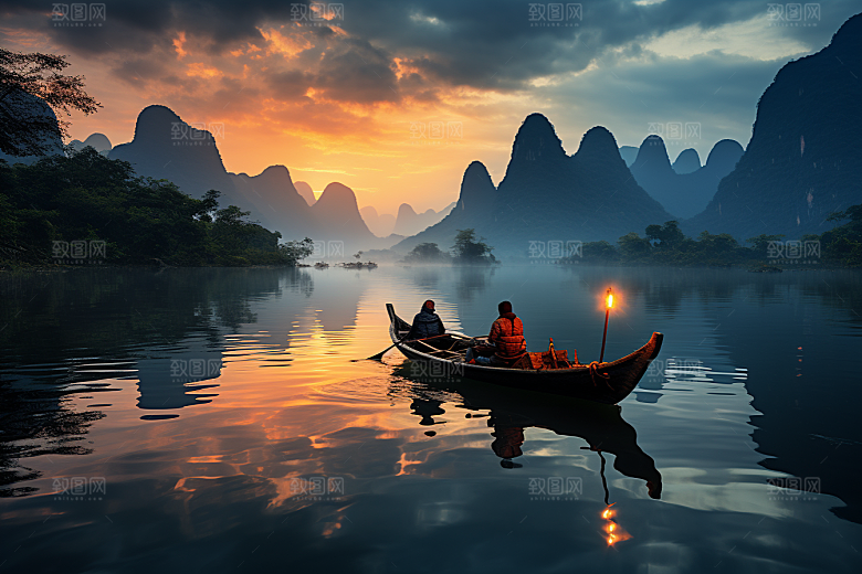 桂林山水广西高清摄影图