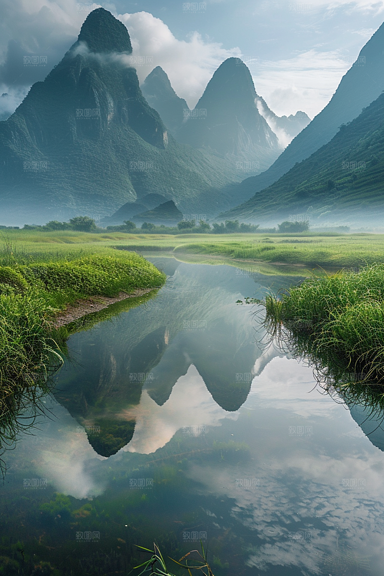 桂林山水广西精致摄影图