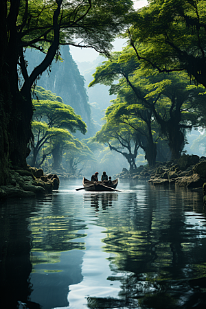 桂林山水精致自然摄影图