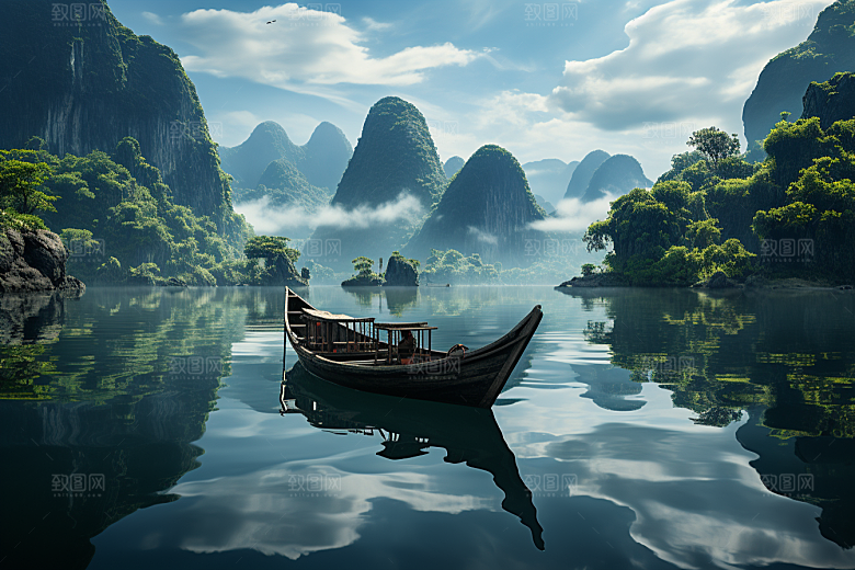 桂林山水高清广西摄影图