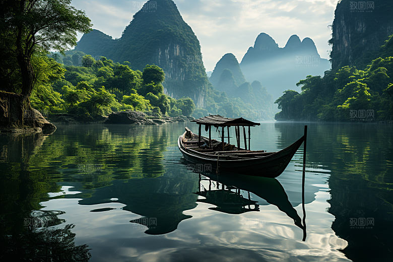 桂林山水广西唯美摄影图