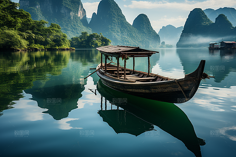 桂林山水自然精致摄影图