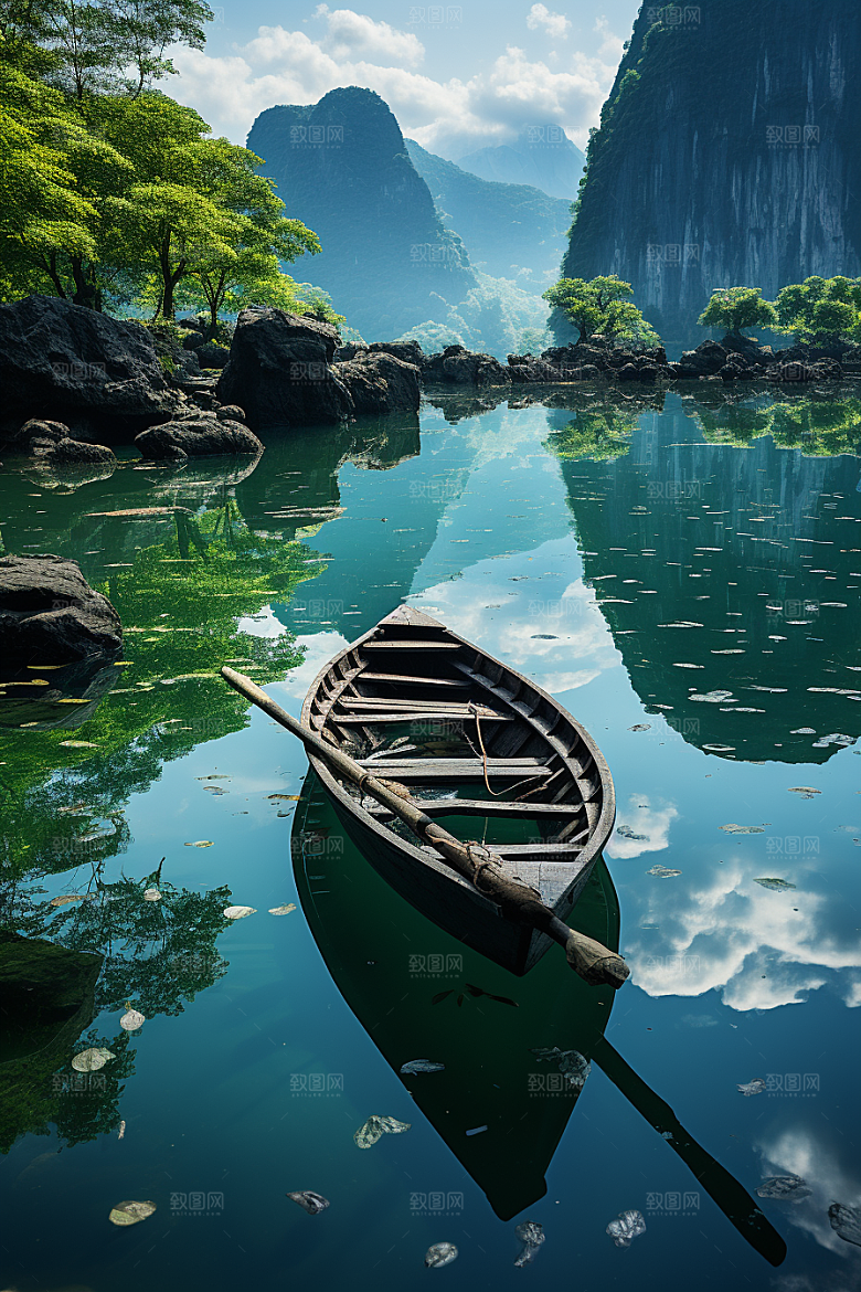 桂林山水漓江高清摄影图