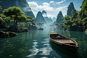 桂林山水旅行高清摄影图