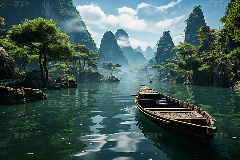 桂林山水旅行高清摄影图