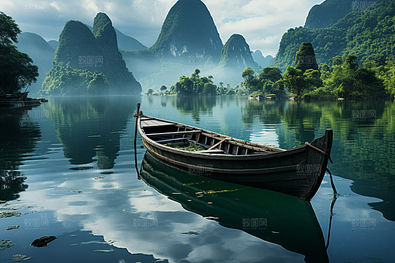 桂林山水自然旅游摄影图