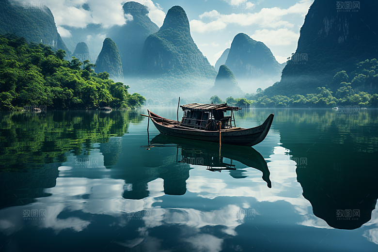 桂林山水广西唯美摄影图