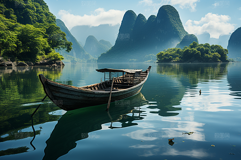 桂林山水风光旅行摄影图